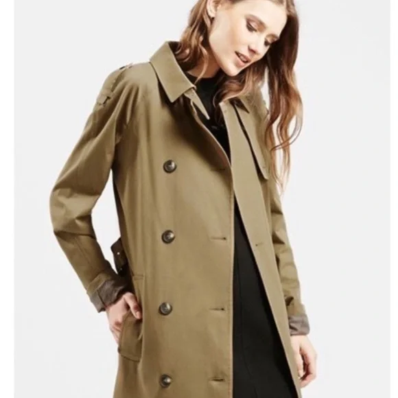 Topshop Jackets Coats Topshop Olive Green Trench Coat Poshmark